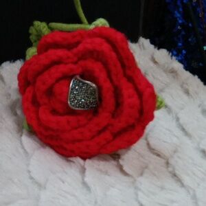 QVC genuine Marcasite Ring